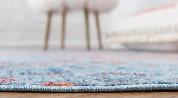 Spectrum Array Collection Area Rug -  Serenity Round Blue  lifestyle 55