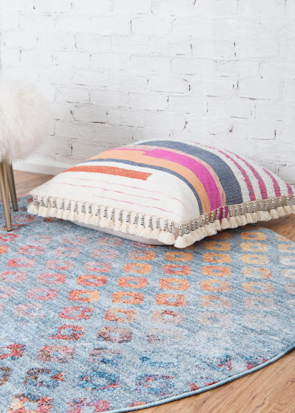 Spectrum Array Collection Area Rug -  Serenity Round Blue  lifestyle 64