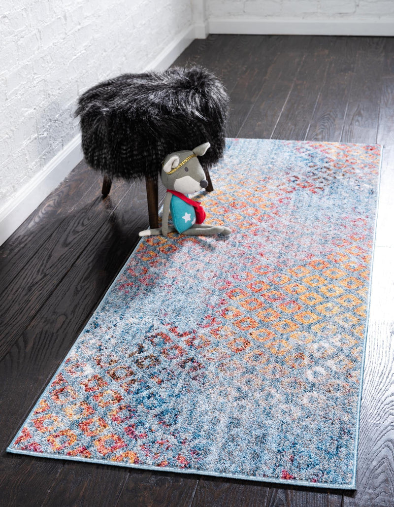 Spectrum Array Collection Area Rug -  Serenity Runner Blue  lifestyle 44
