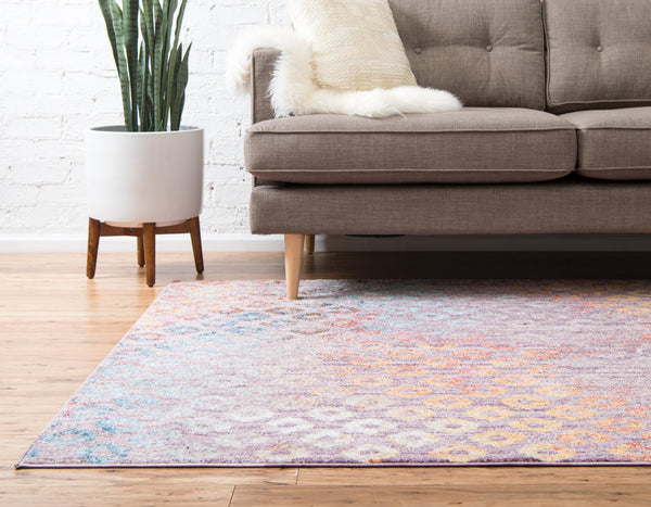 Spectrum Array Collection Area Rug -  Serenity Rectangle Lilac  lifestyle 6