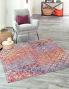 Spectrum Array Collection Area Rug -  Serenity Square Lilac  lifestyle 45