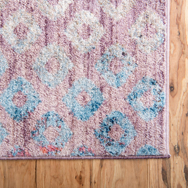 Spectrum Array Collection Area Rug -  Serenity Square Lilac  lifestyle 95