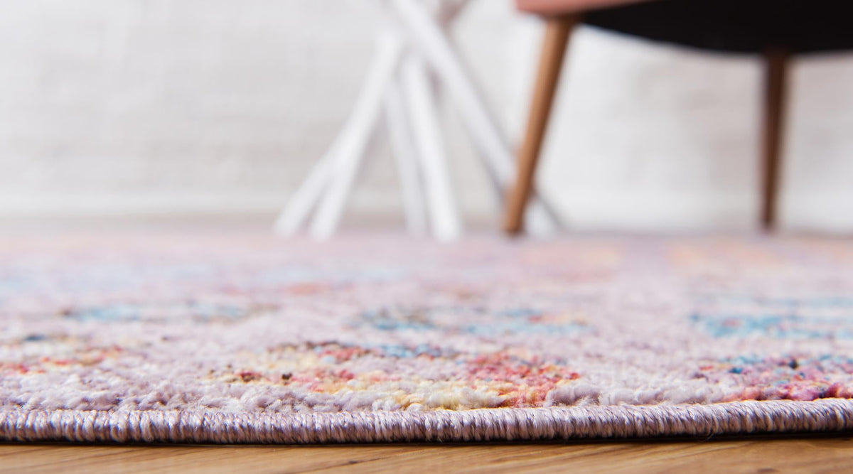 Spectrum Array Collection Area Rug -  Serenity Round Lilac  lifestyle 58