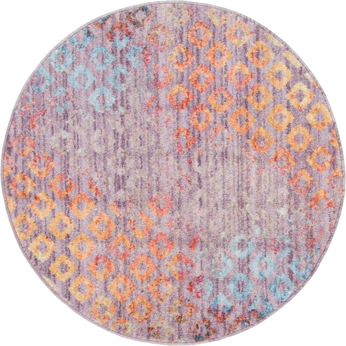 Spectrum Array Collection Area Rug -  Serenity Round Lilac  lifestyle 38