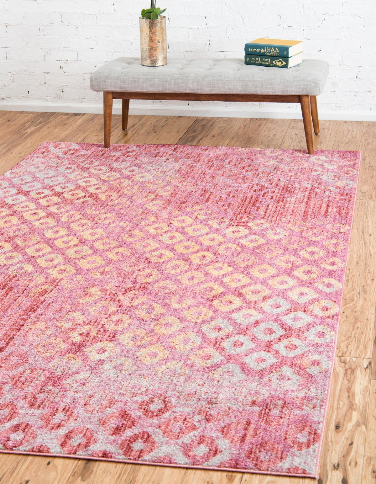 Spectrum Array Collection Area Rug -  Serenity Rectangle Pink  lifestyle 8