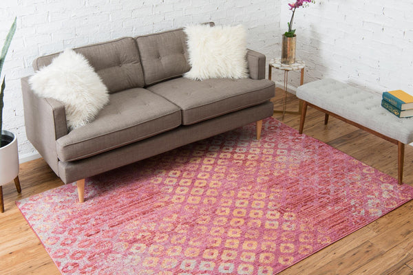 Spectrum Array Collection Area Rug -  Serenity Rectangle Pink  lifestyle 12