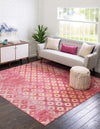 Spectrum Array Collection Area Rug -  Serenity Square Pink  lifestyle 22