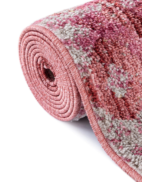 Spectrum Array Collection Area Rug -  Serenity Square Pink  lifestyle 53