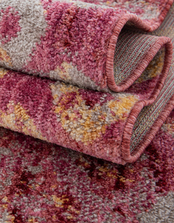 Spectrum Array Collection Area Rug -  Serenity Square Pink  lifestyle 55