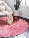 Spectrum Array Collection Area Rug -  Serenity Round Pink  lifestyle 20