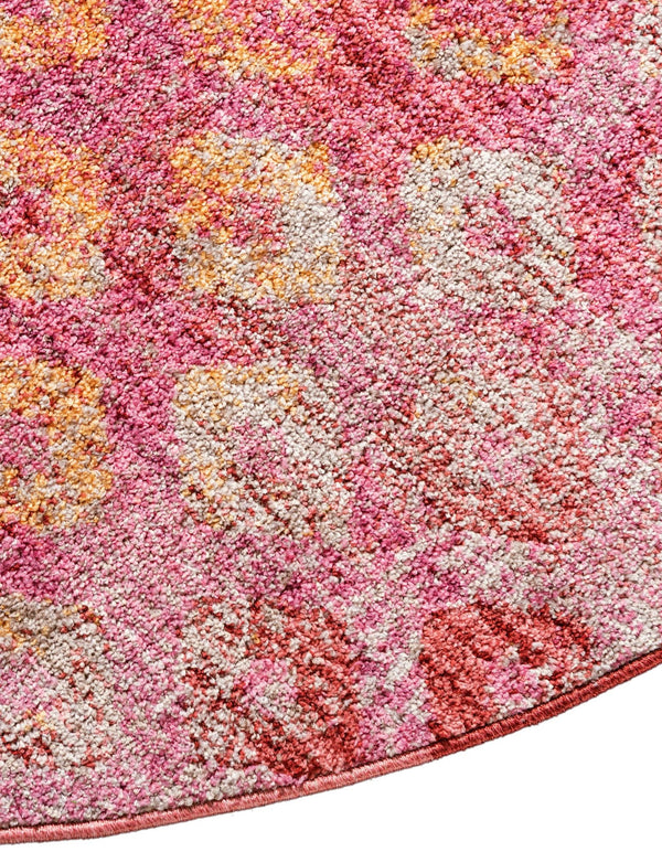Spectrum Array Collection Area Rug -  Serenity Round Pink  lifestyle 39