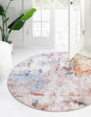 Spectrum Array Collection Area Rug -  Nebula Round Multi  lifestyle 21