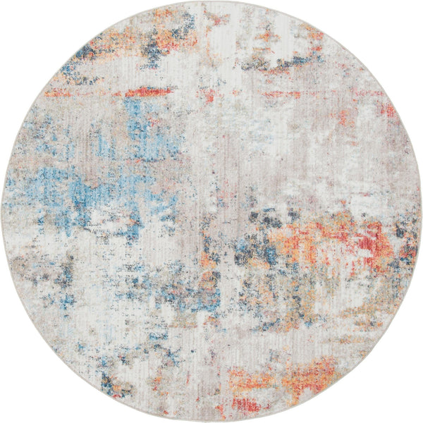 Spectrum Array Collection Area Rug -  Nebula Round Multi  lifestyle 5