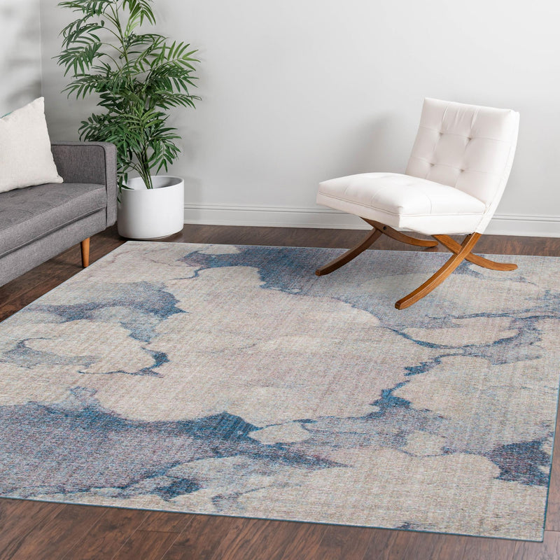 Spectrum Array Collection Area Rug -  Mirage Square Blue Gray  lifestyle 30