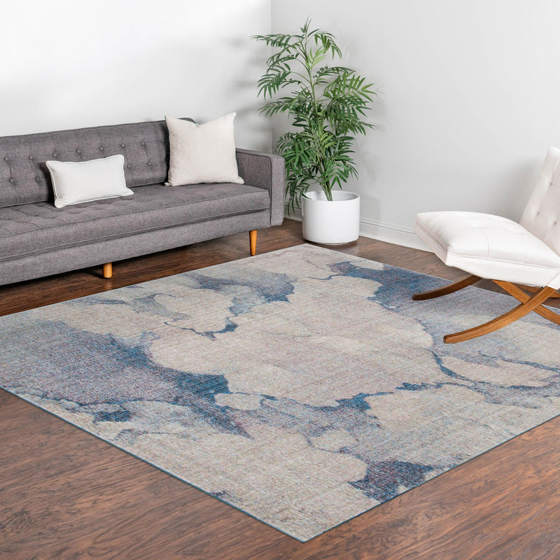 Spectrum Array Collection Area Rug -  Mirage Square Blue Gray  lifestyle 31