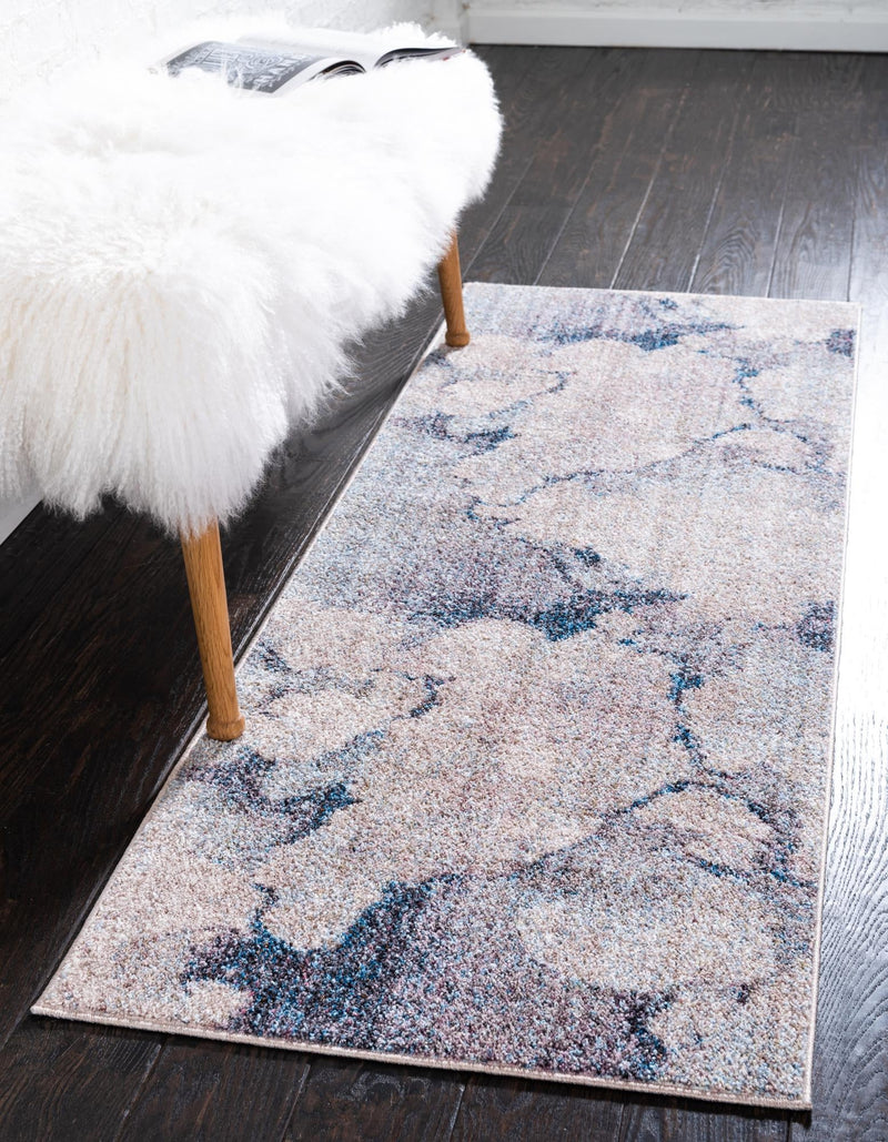 Spectrum Array Collection Area Rug -  Mirage Runner Blue Gray  lifestyle 6