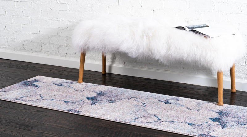 Spectrum Array Collection Area Rug -  Mirage Runner Blue Gray  lifestyle 8