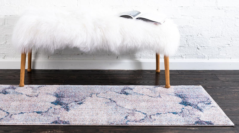 Spectrum Array Collection Area Rug -  Mirage Runner Blue Gray  lifestyle 9
