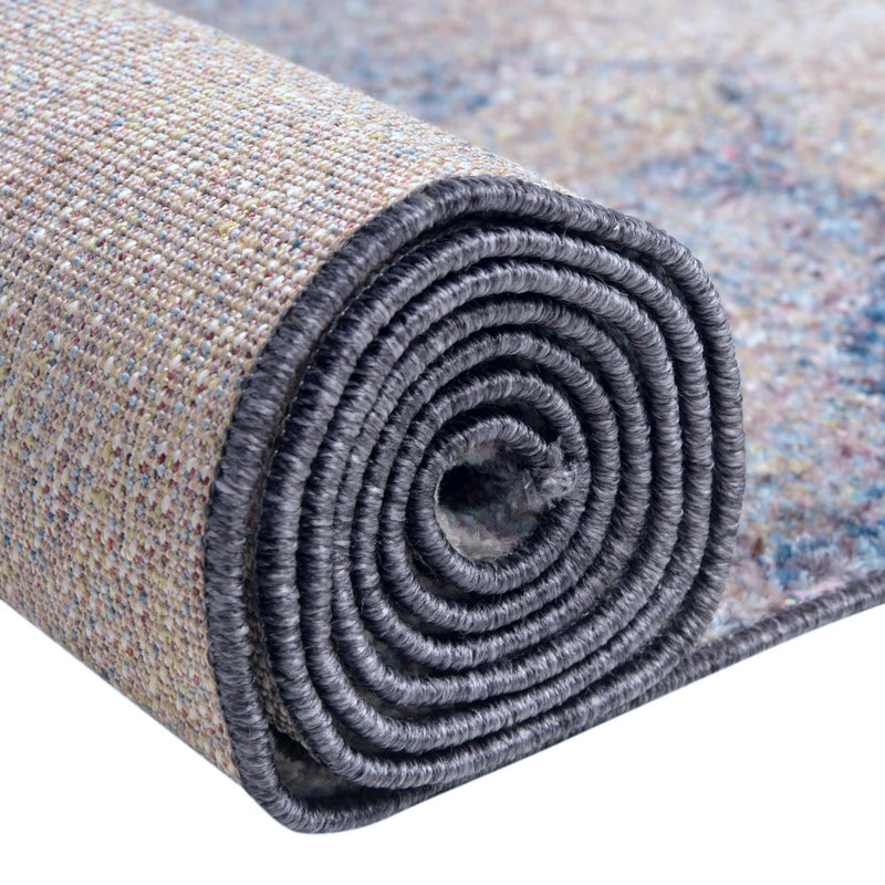 Spectrum Array Collection Area Rug -  Mirage Runner Blue Gray  lifestyle 17
