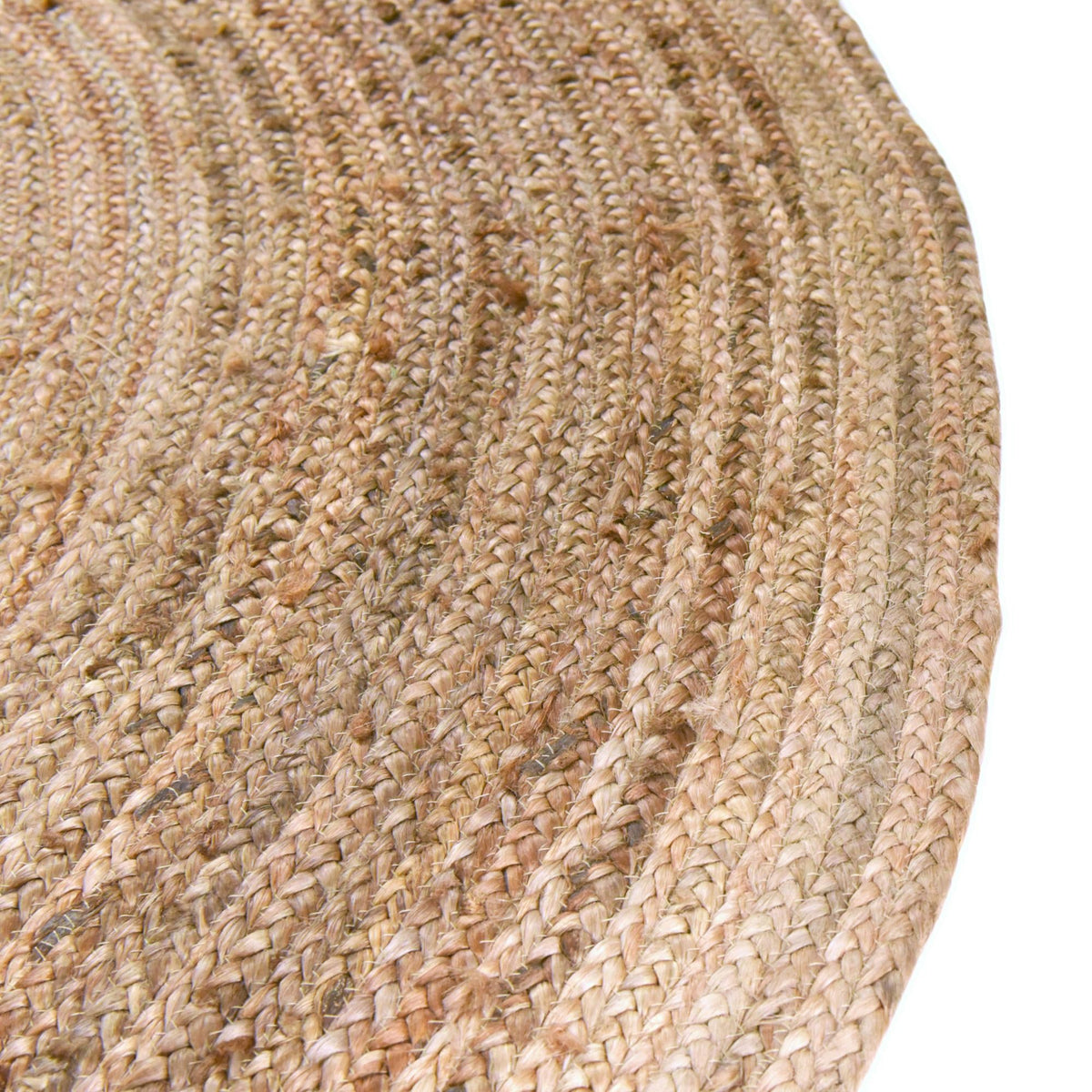 Woven Seaside Jute Collection Area Rug - Savannah (Natural) Round Natural  lifestyle 111