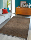 Woven Seaside Jute Collection Area Rug - Marina Rectangle Black  lifestyle 7