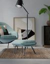 Woven Seaside Jute Collection Area Rug - Marina Rectangle Black  lifestyle 9