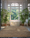 Woven Seaside Jute Collection Area Rug - Marina Rectangle Black  lifestyle 19
