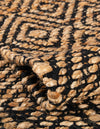 Woven Seaside Jute Collection Area Rug - Marina Rectangle Black  lifestyle 25
