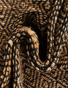 Woven Seaside Jute Collection Area Rug - Marina Rectangle Black  lifestyle 27