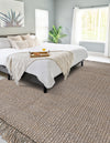 Coastal Weave Jute Collection Area Rug - Seashore Rectangle Gray  lifestyle 20
