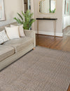 Coastal Weave Jute Collection Area Rug - Seashore Rectangle Gray  lifestyle 29