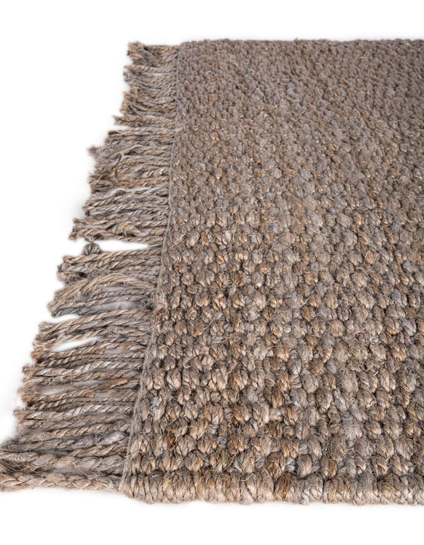 Coastal Weave Jute Collection Area Rug - Seashore Rectangle Gray  lifestyle 39