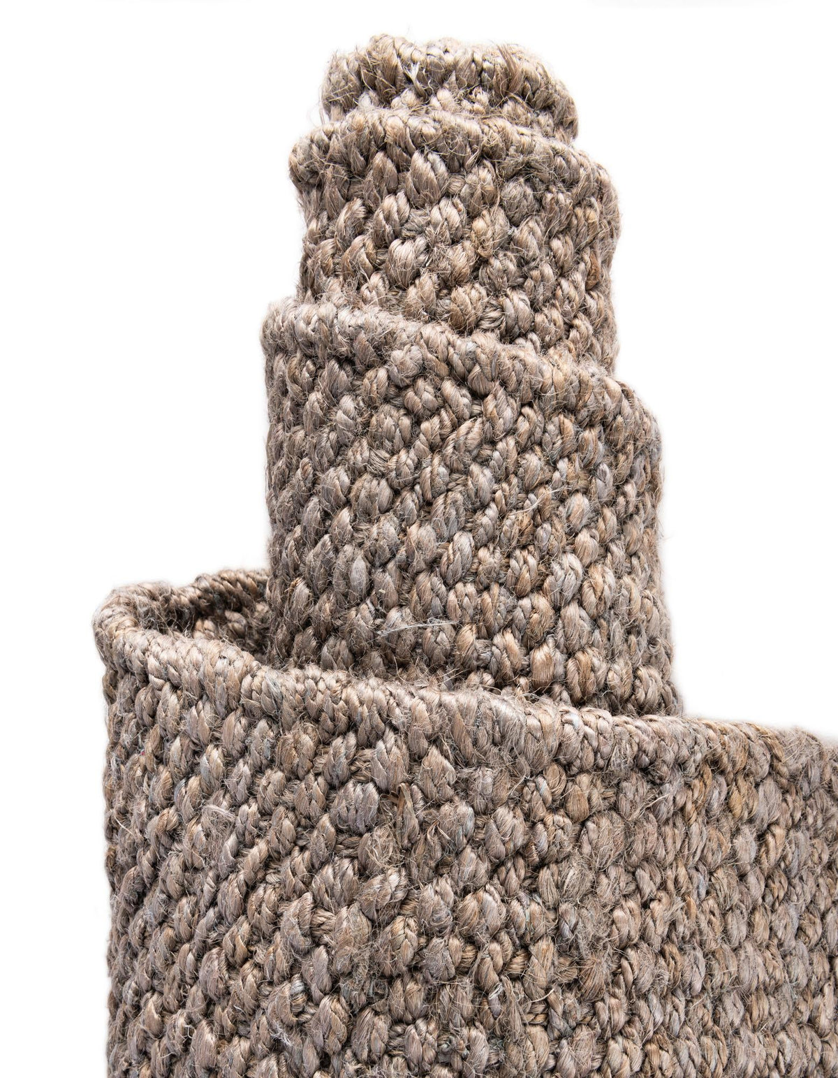 Coastal Weave Jute Collection Area Rug - Seashore Rectangle Gray  lifestyle 46
