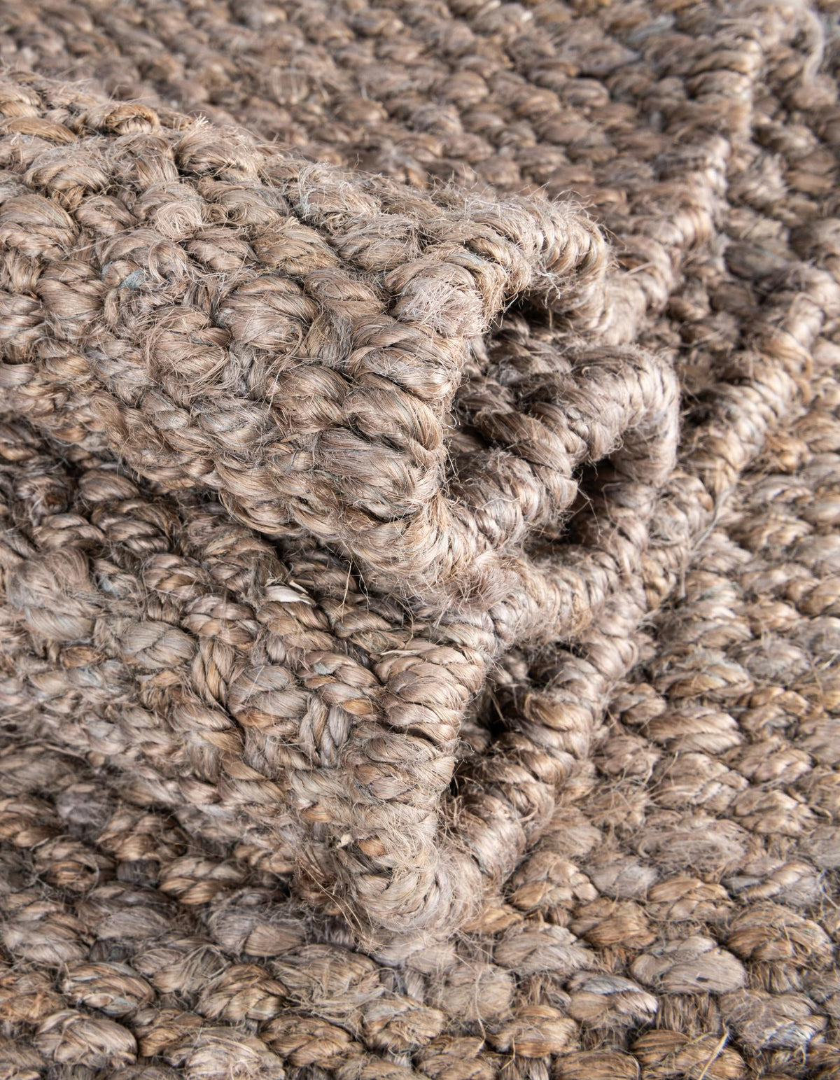 Coastal Weave Jute Collection Area Rug - Seashore Rectangle Gray  lifestyle 50