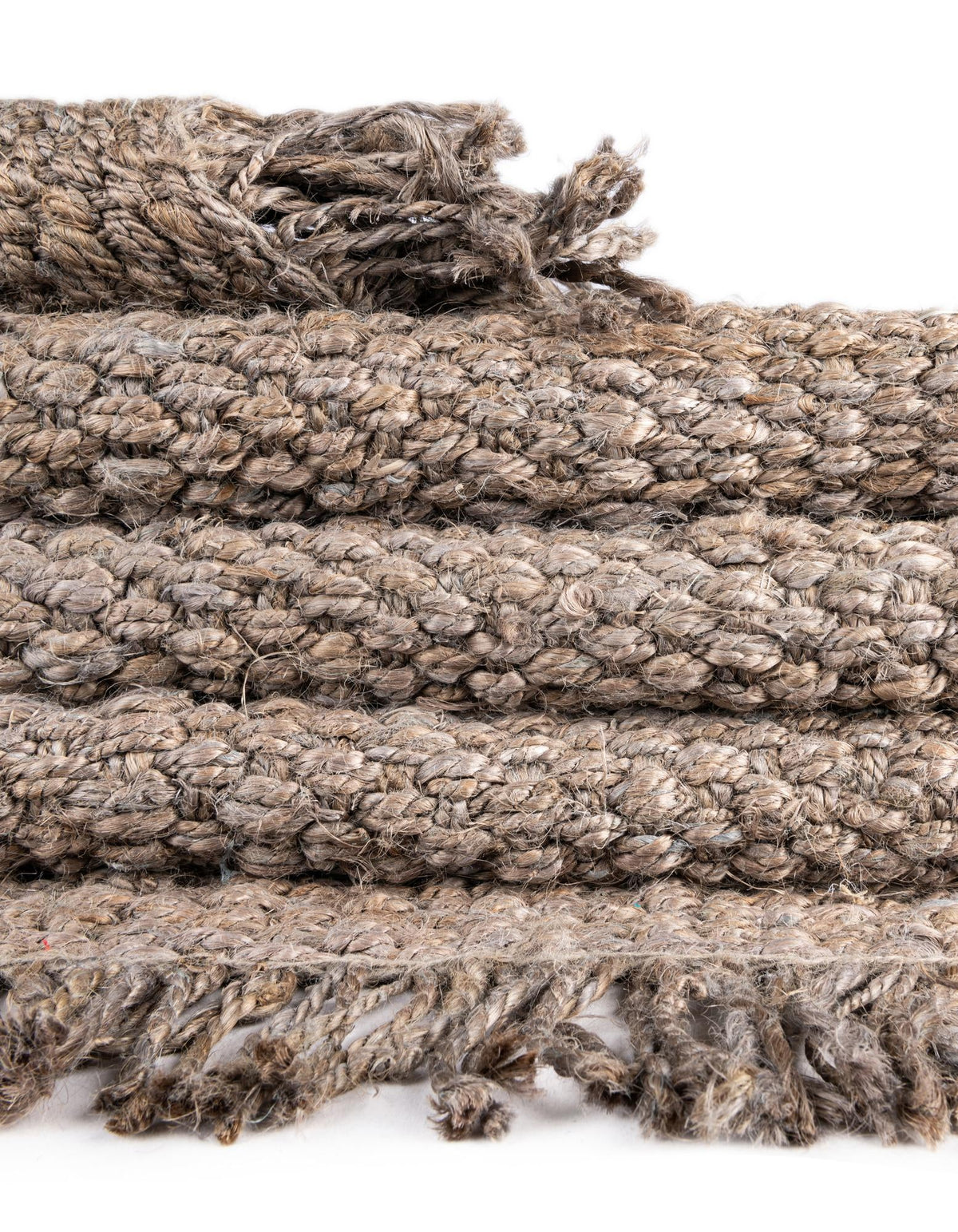 Coastal Weave Jute Collection Area Rug - Seashore Rectangle Gray  lifestyle 52