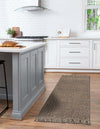 Coastal Weave Jute Collection Area Rug - Seashore Runner Gray  lifestyle 78