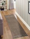 Coastal Weave Jute Collection Area Rug - Seashore Runner Gray  lifestyle 81
