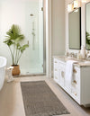 Coastal Weave Jute Collection Area Rug - Seashore Runner Gray  lifestyle 93