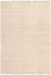 Coastal Weave Jute Collection Area Rug - Seashore Rectangle Ivory Main