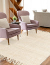 Coastal Weave Jute Collection Area Rug - Seashore Rectangle Ivory  lifestyle 13