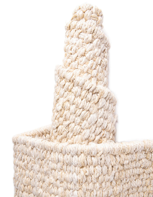 Coastal Weave Jute Collection Area Rug - Seashore Rectangle Ivory  lifestyle 31