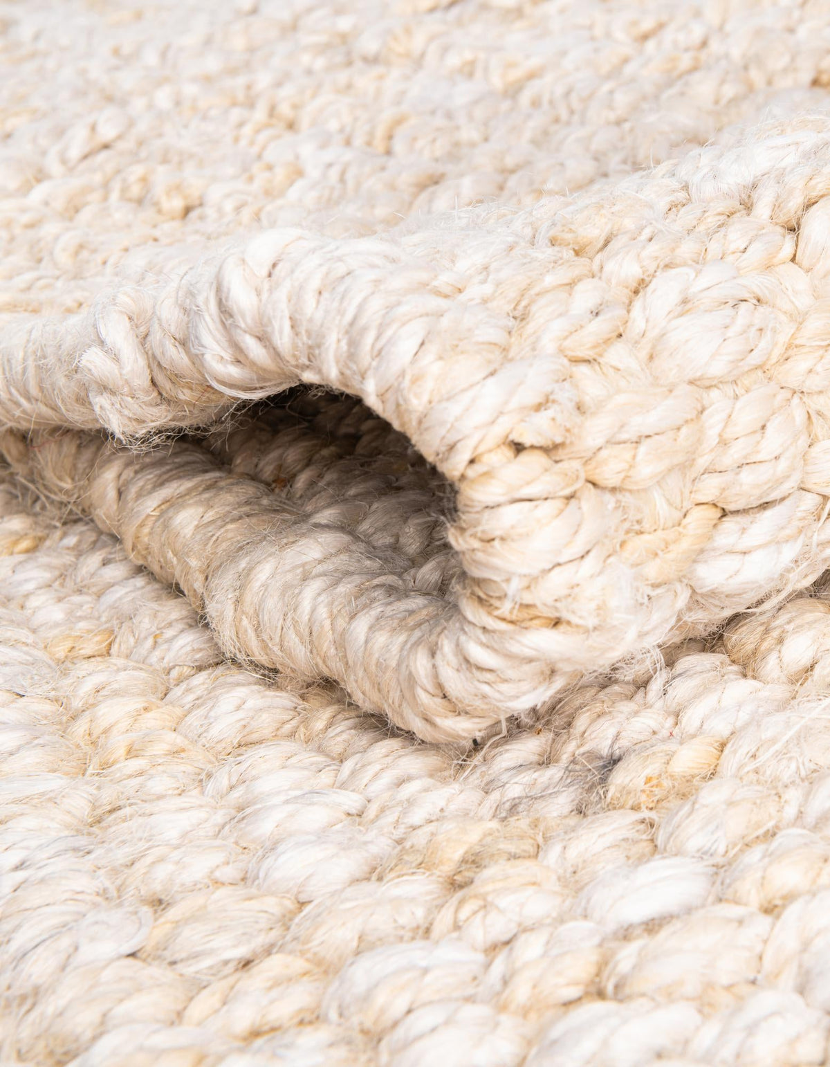 Coastal Weave Jute Collection Area Rug - Seashore Rectangle Ivory  lifestyle 36