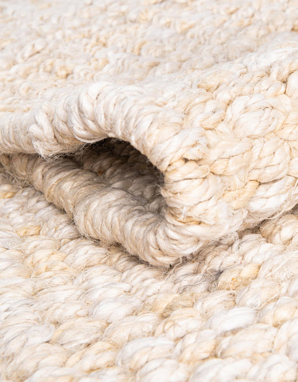 Coastal Weave Jute Collection Area Rug - Seashore Rectangle Ivory  lifestyle 36