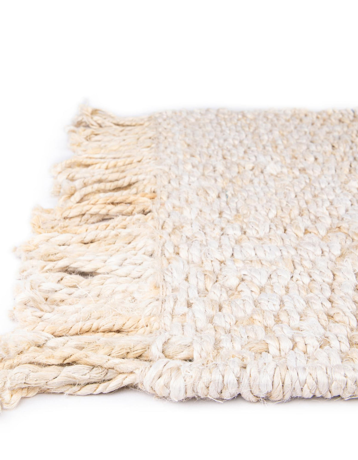 Coastal Weave Jute Collection Area Rug - Seashore Rectangle Ivory  lifestyle 38