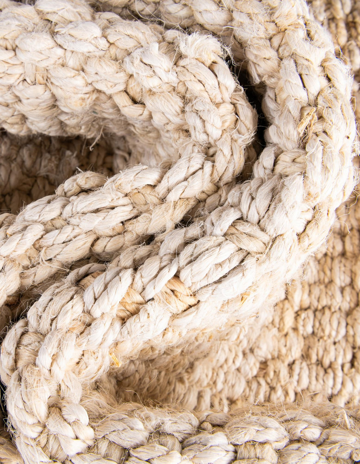 Coastal Weave Jute Collection Area Rug - Seashore Rectangle Ivory  lifestyle 40