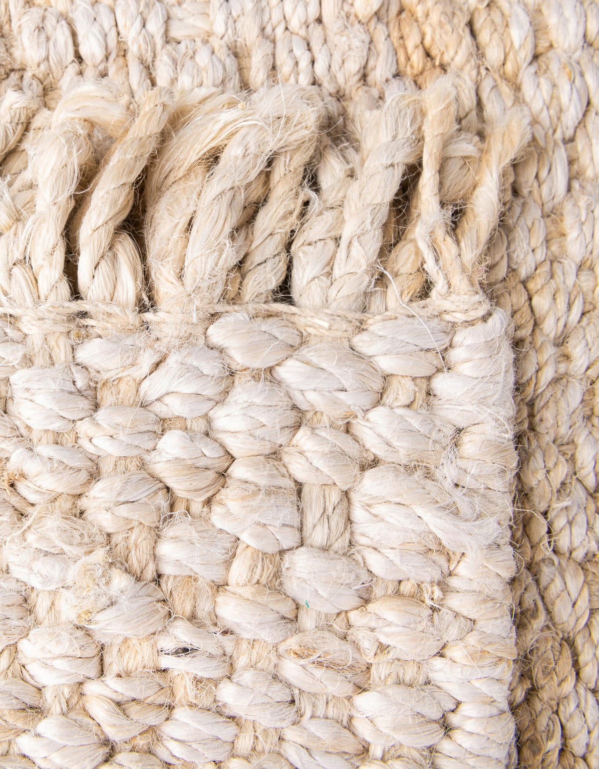 Coastal Weave Jute Collection Area Rug - Seashore Rectangle Ivory  lifestyle 42