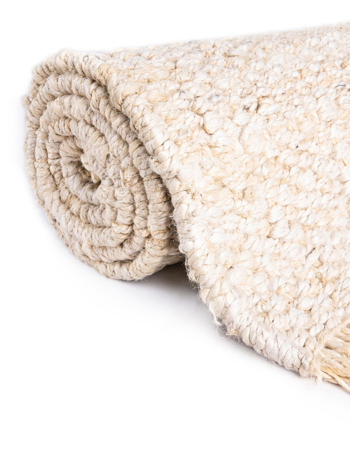Coastal Weave Jute Collection Area Rug - Seashore Rectangle Ivory  lifestyle 47