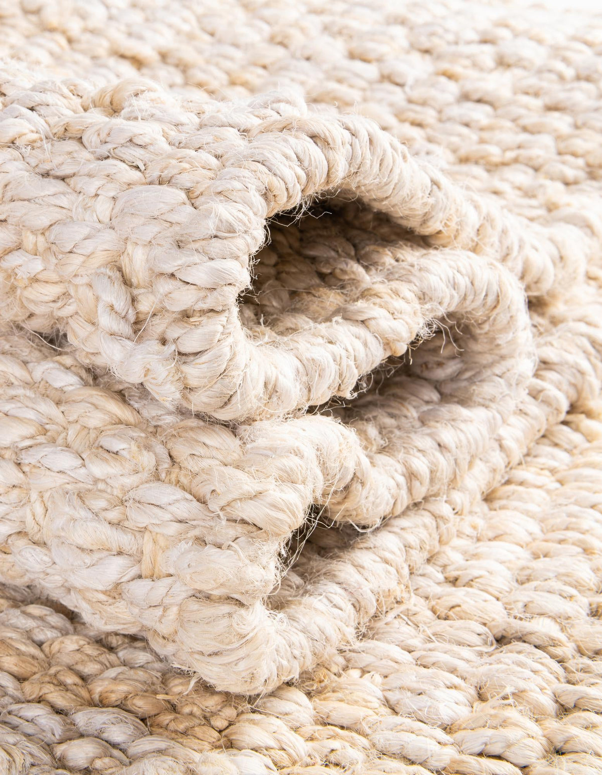 Coastal Weave Jute Collection Area Rug - Seashore Rectangle Ivory  lifestyle 49