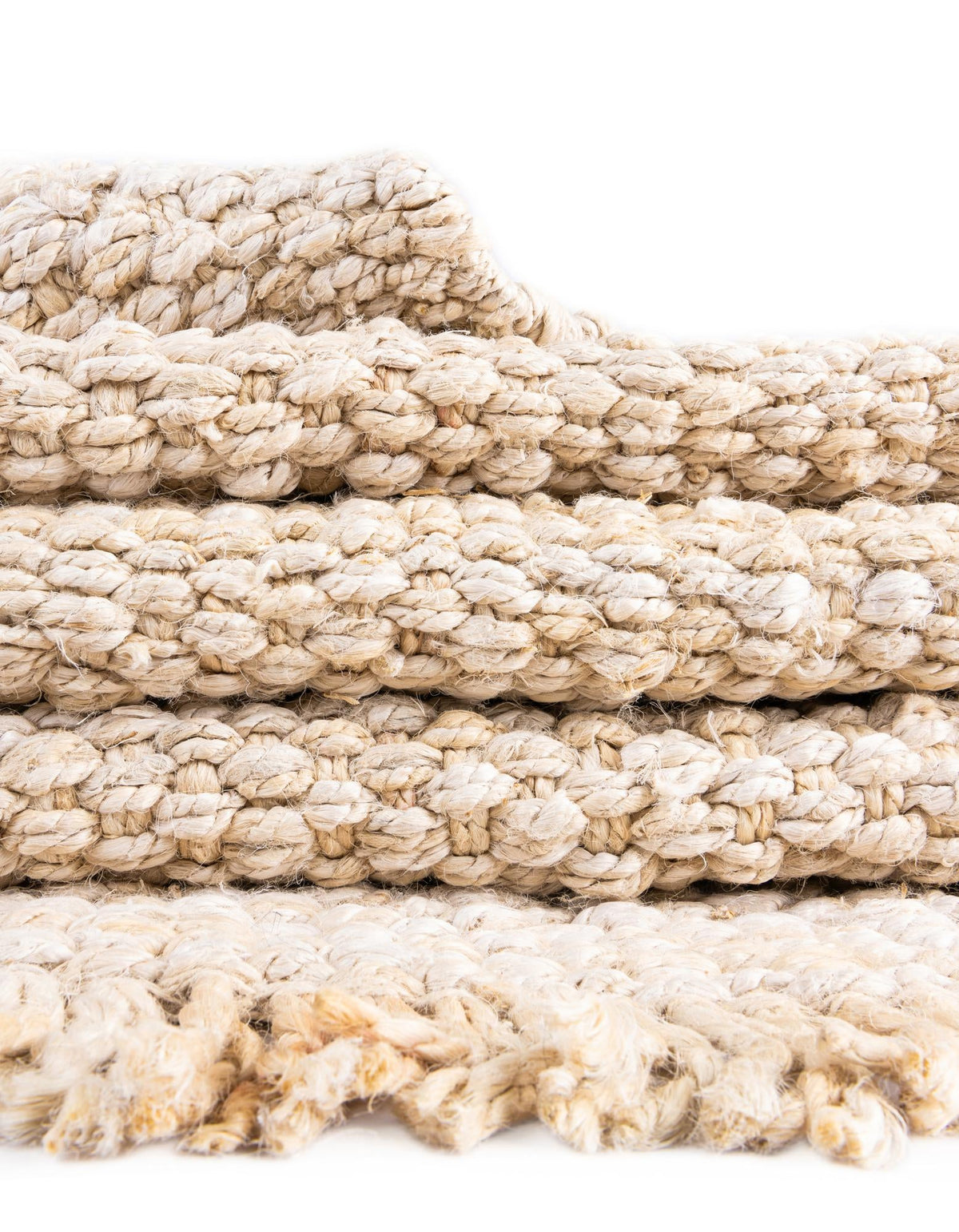 Coastal Weave Jute Collection Area Rug - Seashore Rectangle Ivory  lifestyle 51