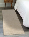 Coastal Weave Jute Collection Area Rug - Seashore Runner Ivory  lifestyle 74